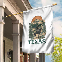 Texas Western Cowboy Life Garden Flag Vintage Horse Riding Graphic