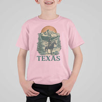 Texas Western Cowboy Life T Shirt For Kid Vintage Horse Riding Graphic