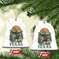 Texas Western Cowboy Life Ceramic Ornament Vintage Horse Riding Graphic