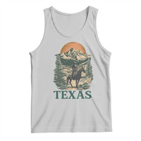 Texas Western Cowboy Life Tank Top Vintage Horse Riding Graphic