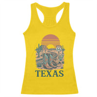 Vintage Route Highway 66 Texas Racerback Tank Top Amarillo Road Trip Adventure