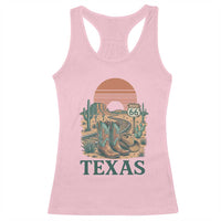 Vintage Route Highway 66 Texas Racerback Tank Top Amarillo Road Trip Adventure