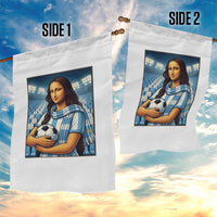 Funny Argentina Soccer Mona Lisa Garden Flag Football Fan Pride Graphic