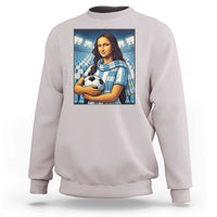 Funny Argentina Soccer Mona Lisa Sweatshirt Football Fan Pride Graphic