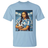 Funny Argentina Soccer Mona Lisa T Shirt Football Fan Pride Graphic