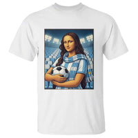 Funny Argentina Soccer Mona Lisa T Shirt Football Fan Pride Graphic