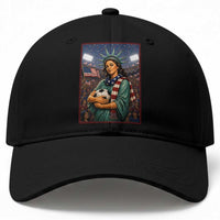 Funny Statue Of Liberty Soccer Gift Baseball Cap USA Football Pride