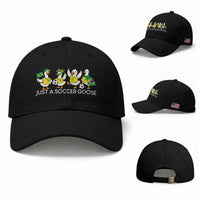 Funny Just A Soccer Goose Baseball Cap Brazil Football Fan