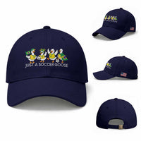 Funny Just A Soccer Goose Baseball Cap Brazil Football Fan
