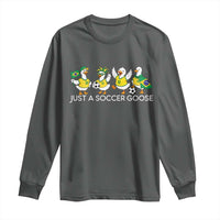 Funny Just A Soccer Goose Long Sleeve Shirt Brazil Football Fan