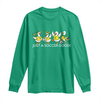 Funny Just A Soccer Goose Long Sleeve Shirt Brazil Football Fan
