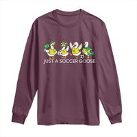 Funny Just A Soccer Goose Long Sleeve Shirt Brazil Football Fan