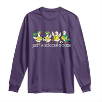 Funny Just A Soccer Goose Long Sleeve Shirt Brazil Football Fan