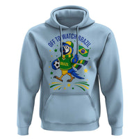 Off To Watch Brazil Hoodie Funny Tropical Bird Soccer Fan