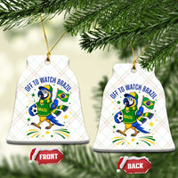 Off To Watch Brazil Ceramic Ornament Funny Tropical Bird Soccer Fan