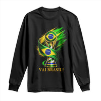 Brazil Soccer Fan 2026 Gift Long Sleeve Shirt Vai Brasil