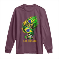 Brazil Soccer Fan 2026 Gift Long Sleeve Shirt Vai Brasil