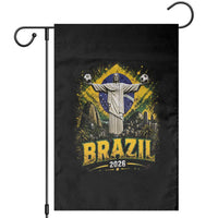 Brazilian Futbol 2026 Garden Flag Christ The Redeemer Football Pride