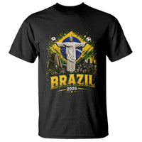 Brazilian Futbol 2026 T Shirt Christ The Redeemer Football Pride