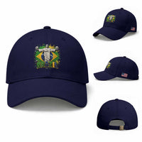 Latin Pride Christ The Redeemer Graphic Baseball Cap Brazilian Football 2026