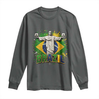 Latin Pride Christ The Redeemer Graphic Long Sleeve Shirt Brazilian Football 2026