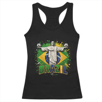 Latin Pride Christ The Redeemer Graphic Racerback Tank Top Brazilian Football 2026