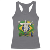 Latin Pride Christ The Redeemer Graphic Racerback Tank Top Brazilian Football 2026