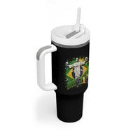 Latin Pride Christ The Redeemer Graphic Tumbler With Handle Brazilian Football 2026