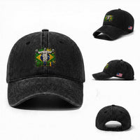 Latin Pride Christ The Redeemer Graphic Washed Cotton Baseball Cap Brazilian Football 2026