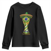 Brazil Football Supporter Gift Youth Sweatshirt Vai Brasil