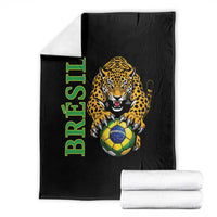 Brazil Soccer Jaguar Throw Blanket Football Supporter Gift