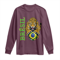 Brazil Soccer Jaguar Long Sleeve Shirt Football Supporter Gift