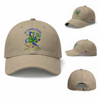 Off To Watch Futebol Baseball Cap Funny Brazil Macaw Soccer Fan