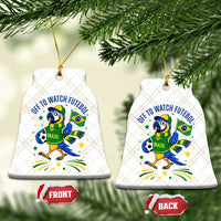 Off To Watch Futebol Ceramic Ornament Funny Brazil Macaw Soccer Fan