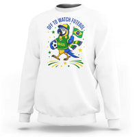 Off To Watch Futebol Sweatshirt Funny Brazil Macaw Soccer Fan