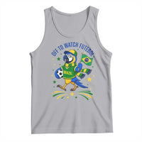 Off To Watch Futebol Tank Top Funny Brazil Macaw Soccer Fan