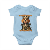 Beagle Halloween Skeleton Baby Onesie Not Scary Just Cute Dog Lover - Wonder Print Shop