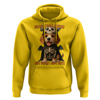 Beagle Halloween Skeleton Hoodie Not Scary Just Cute Dog Lover - Wonder Print Shop