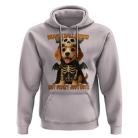 Beagle Halloween Skeleton Hoodie Not Scary Just Cute Dog Lover - Wonder Print Shop