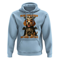Beagle Halloween Skeleton Hoodie Not Scary Just Cute Dog Lover - Wonder Print Shop
