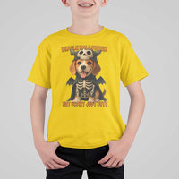 Beagle Halloween Skeleton T Shirt For Kid Not Scary Just Cute Dog Lover - Wonder Print Shop