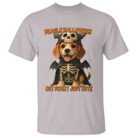 Beagle Halloween Skeleton T Shirt Not Scary Just Cute Dog Lover - Wonder Print Shop