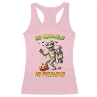 Halloween Mummy Racerback Tank Top Funny Mo Mummies Mo Problems - Wonder Print Shop
