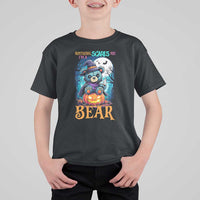 Halloween Killer Witch Teddy Bear T Shirt For Kid Nothing Scares Me - Wonder Print Shop