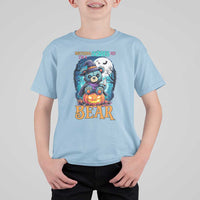 Halloween Killer Witch Teddy Bear T Shirt For Kid Nothing Scares Me - Wonder Print Shop