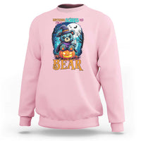 Halloween Killer Witch Teddy Bear Sweatshirt Nothing Scares Me - Wonder Print Shop