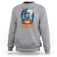 Halloween Killer Witch Teddy Bear Sweatshirt Nothing Scares Me - Wonder Print Shop