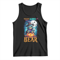 Halloween Killer Witch Teddy Bear Tank Top Nothing Scares Me - Wonder Print Shop