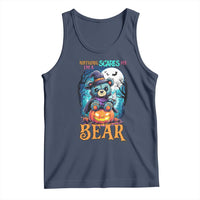 Halloween Killer Witch Teddy Bear Tank Top Nothing Scares Me - Wonder Print Shop