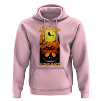 Halloween Witch Way To The Party Hoodie Black Cat Pumpkin - Wonder Print Shop